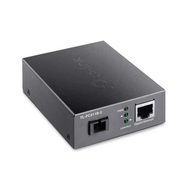 TP-Link TL-FC311B-2 netwerk media converter 1000 Mbit/s Single-mode Zwart (FC311B-2)