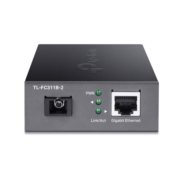 TP-Link TL-FC311B-2 netwerk media converter 1000 Mbit/s Single-mode Zwart (FC311B-2)