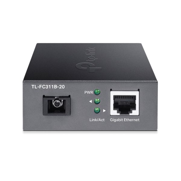 TP-Link TL-FC311B-20 netwerk media converter 1000 Mbit/s Single-mode Zwart (FC311B-20)
