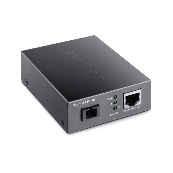 TP-Link TL-FC311B-20 netwerk media converter 1000 Mbit/s Single-mode Zwart (FC311B-20)