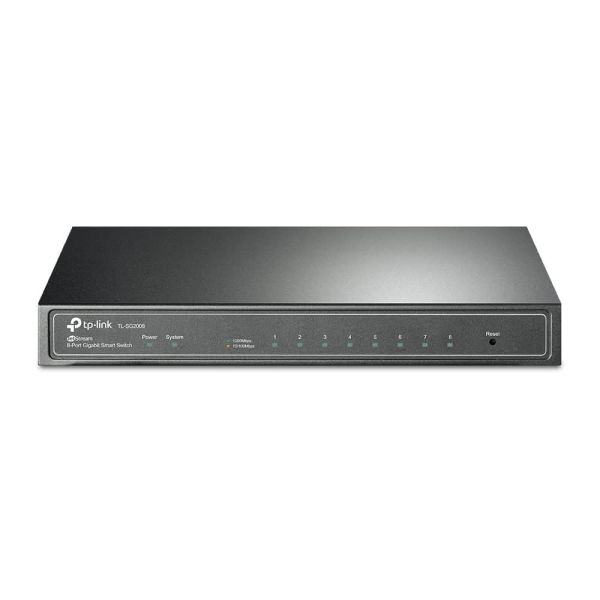 TP-Link TL-SG2008 Managed L2 Gigabit Ethernet (10/100/1000) Zwart (SG2008)