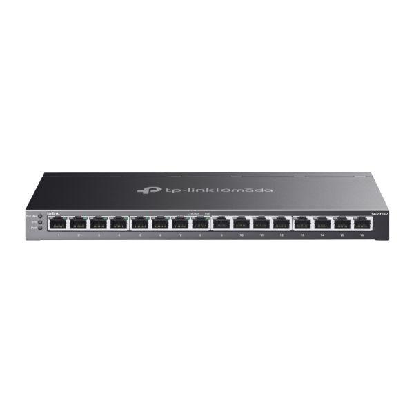 TP-Link Omada SG2016P netwerk-switch Managed L2/L2+ Gigabit Ethernet (10/100/1000) Power over Ethernet (PoE) Zwart (SG2016P)