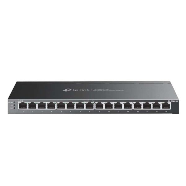 TP-Link TL-SG2016P netwerk-switch L2/L3/L4 Gigabit Ethernet (10/100/1000) Power over Ethernet (PoE) Zwart (SG2016P)