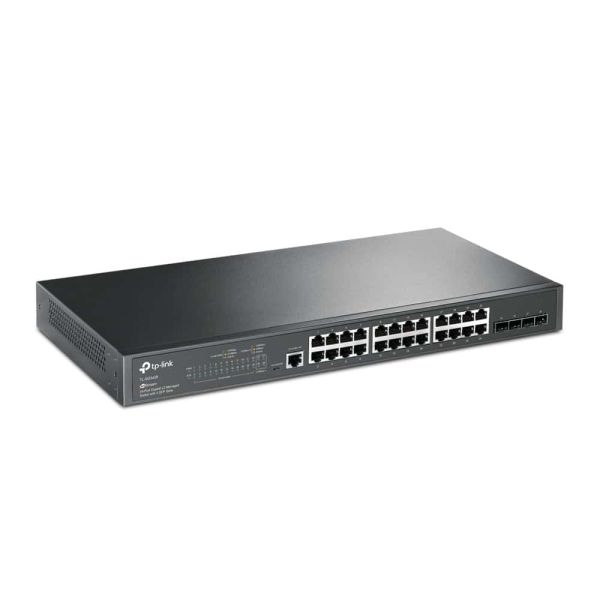 TP-Link TL-SG3428 netwerk-switch Managed L2/L3 Gigabit Ethernet (10/100/1000) 1U Zwart (SG3428)