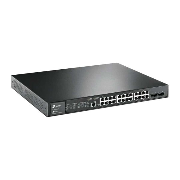 TP-Link TL-SG3428MP netwerk-switch Managed L2/L3 Gigabit Ethernet (10/100/1000) Power over Ethernet (PoE) 1U Zwart (SG3428MP)