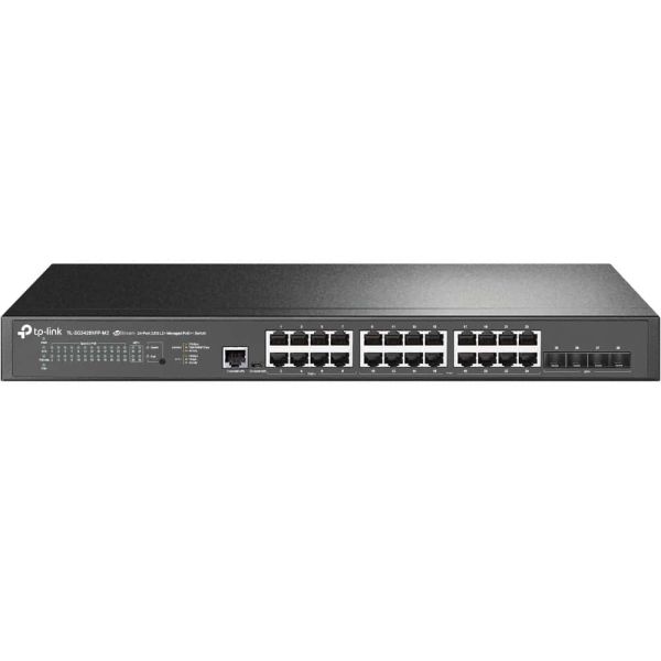 TP-Link TL-SG3428XPP-M2 netwerk-switch Managed L2+ 2.5G Ethernet (100/1000/2500) Power over Ethernet (PoE) 1U Zwart (SG3428XPP-M2)