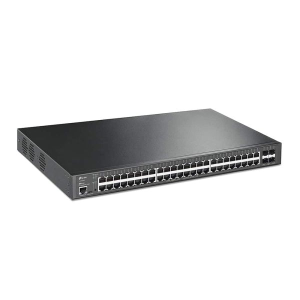 TP-Link TL-SG3452XP netwerk-switch Managed L2+ Gigabit Ethernet (10/100/1000) Power over Ethernet (PoE) 1U Zwart (SG3452XP)