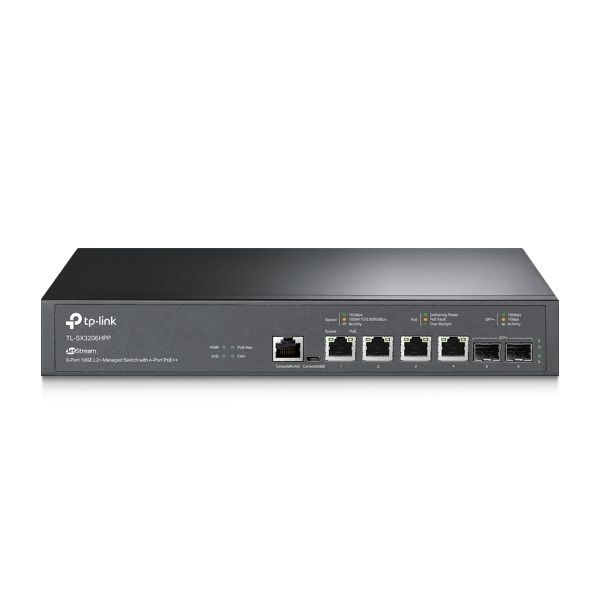 TP-Link TL-SX3206HPP netwerk-switch Managed L2+ 10G Ethernet (100/1000/10000) Power over Ethernet (PoE) Zwart (SX3206HPP)