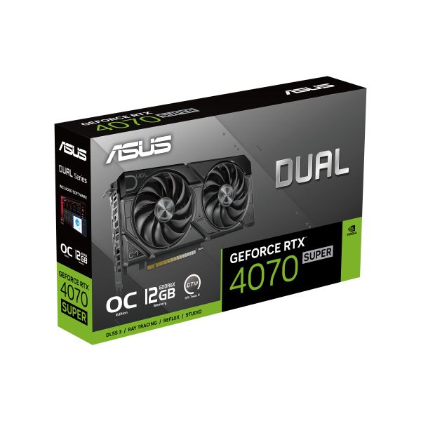 ASUS Dual -RTX4070S-O12G-EVO NVIDIA GeForce RTX 4070 SUPER 12 GB GDDR6X (90YV0KC0-M0NA00)
