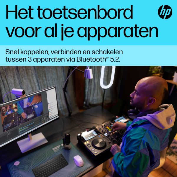 HP 350 Compact Multi-Device Bluetooth Keyboard (692S8AA#ABB)