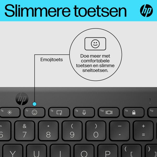 HP 350 Compact Multi-Device Bluetooth Keyboard (692S8AA#ABB)