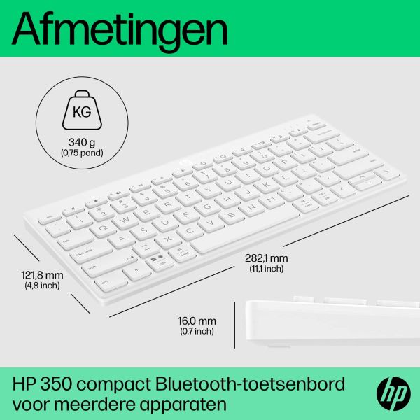 HP 350 Compact Multi-Device Bluetooth Keyboard (692T0AA#ABB)