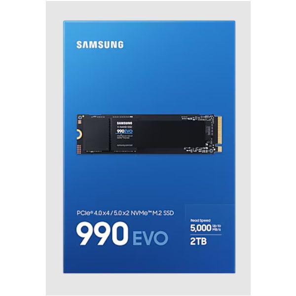 Samsung 990 EVO 2 TB M.2 PCI Express 4.0 NVMe V-NAND TLC (MZ-V9E2T0BW)