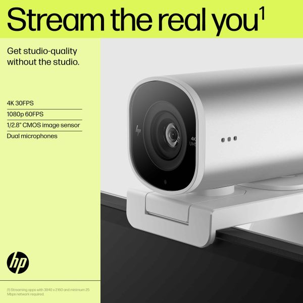 HP 960 4K Streaming Webcam (695J6AA#ABB)