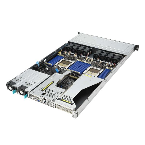 ASUS RS700A-E12-RS12U Socket SP5 Rack (1U) Zwart, Staal (90SF02D1-M006Z0)