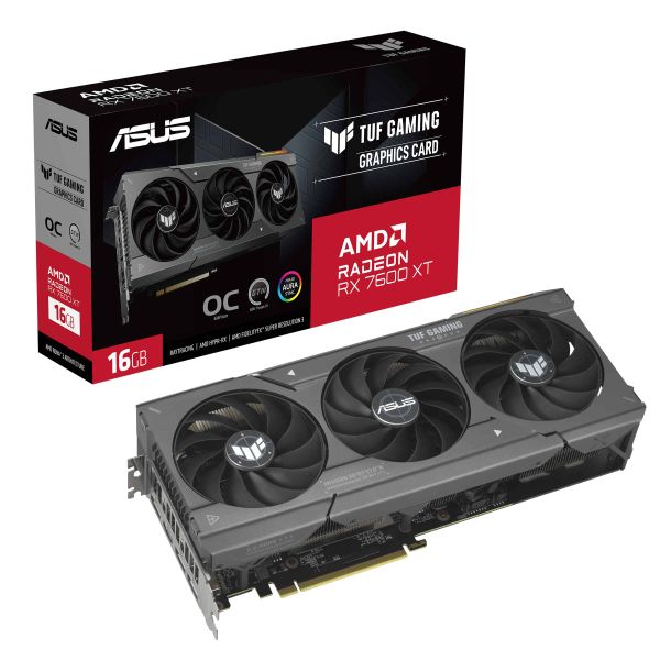 ASUS TUF Gaming TUF-RX7600XT-O16G-GAMING AMD Radeon RX 7600 XT 16 GB GDDR6 (90YV0K20-M0NA00)