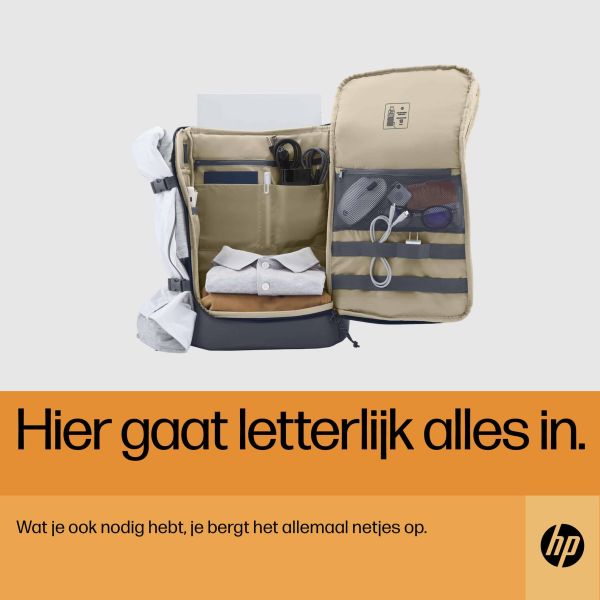 HP Travel 15,6 blauwe laptopbackpack, 25 liter (6B8U5AA)