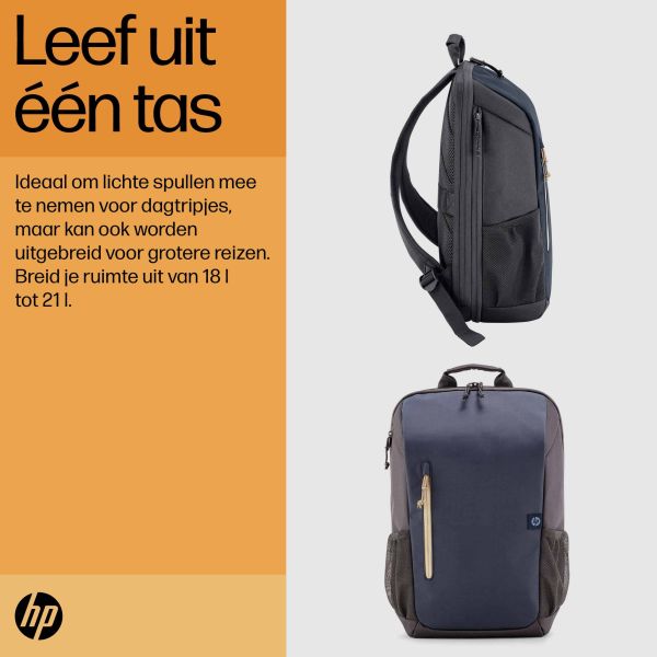 HP Travel 15,6 Laptop Backpack, 18 liter, Iron Grey (6B8U6AA)