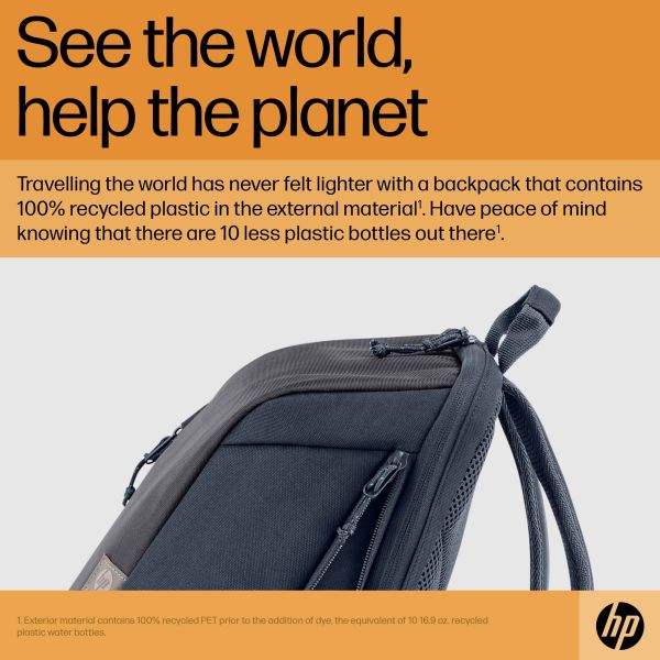 HP Travel 15,6 Blue Night Laptop Backpack, 18 liter (6B8U7AA)