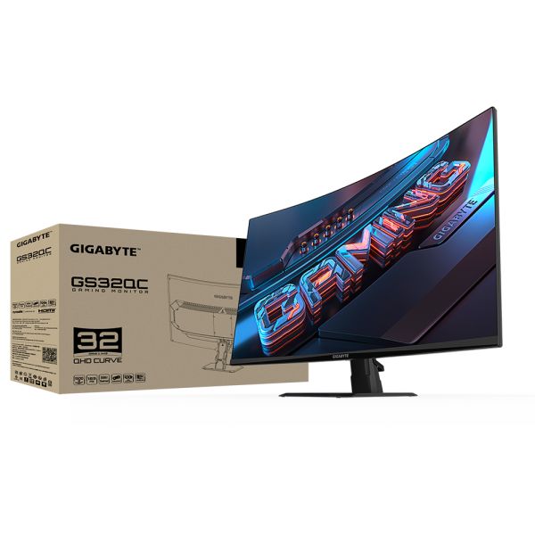 GIGABYTE GS32QC computer monitor 80 cm (31.5") 2560 x 1440 Pixels Quad HD LCD Zwart (GS32QC)
