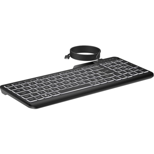 HP 400 backlit toetsenbord met kabel (7N7C0AA#ABB)