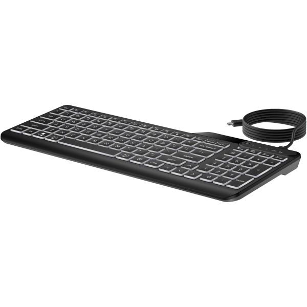 HP 400 backlit toetsenbord met kabel (7N7C0AA#ABB)