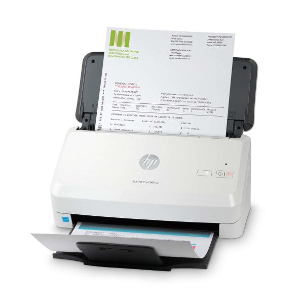 HP Scanjet Pro 2000 s2 Sheet-feed Scanner Paginascanner 600 x 600 DPI A4 Zwart, Wit (6FW06A)
