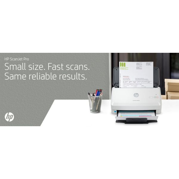 HP Scanjet Pro 2000 s2 Sheet-feed Scanner Paginascanner 600 x 600 DPI A4 Zwart, Wit (6FW06A)