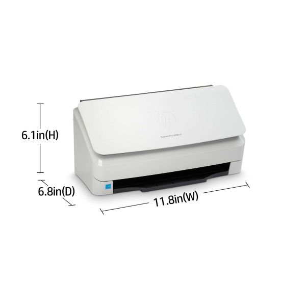 HP Scanjet Pro 2000 s2 Sheet-feed Scanner Paginascanner 600 x 600 DPI A4 Zwart, Wit (6FW06A)