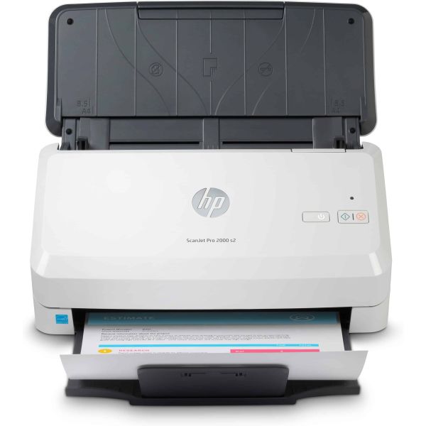 HP Scanjet Pro 2000 s2 Sheet-feed Scanner Paginascanner 600 x 600 DPI A4 Zwart, Wit (6FW06A)