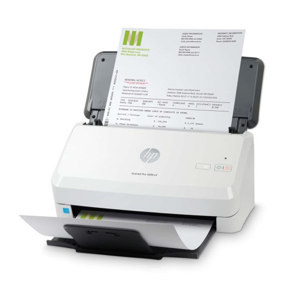 HP Scanjet Pro 3000 s4 Paginascanner 600 x 600 DPI A4 Zwart, Wit (6FW07A)