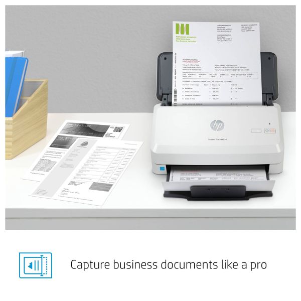 HP Scanjet Pro 3000 s4 Paginascanner 600 x 600 DPI A4 Zwart, Wit (6FW07A)