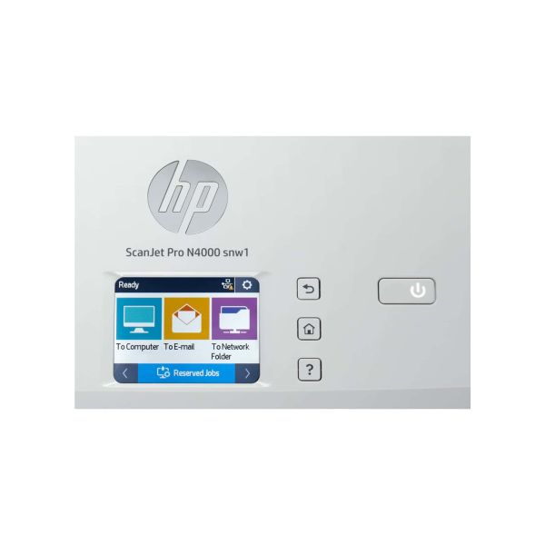 HP Scanjet Pro N4000 snw1 Sheet-feed Scanner Paginascanner 600 x 600 DPI A4 Zwart, Wit (6FW08A)