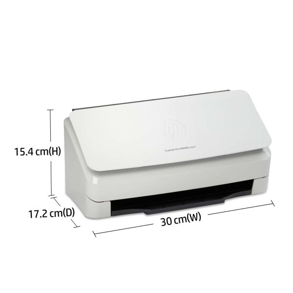 HP Scanjet Pro N4000 snw1 Sheet-feed Scanner Paginascanner 600 x 600 DPI A4 Zwart, Wit (6FW08A)