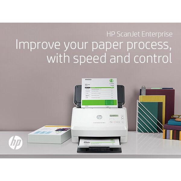 HP Scanjet Enterprise Flow 5000 s5 Paginascanner 600 x 600 DPI A4 Wit (6FW09A)