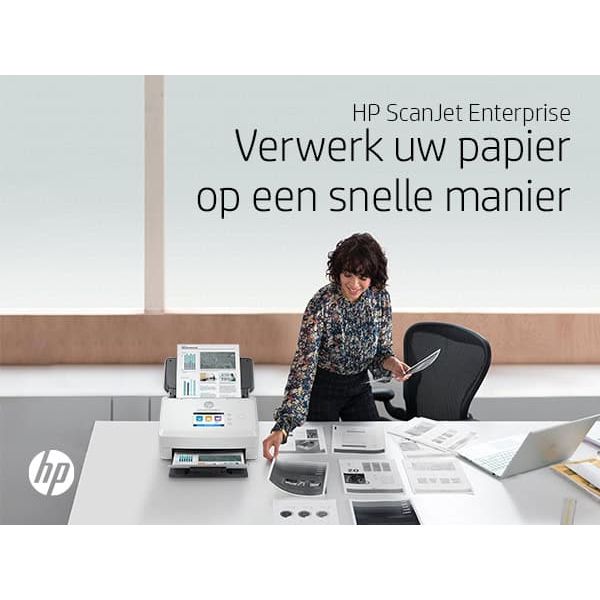 HP Scanjet Enterprise Flow N7000 Paginascanner 600 x 600 DPI A4 Wit (6FW10A)