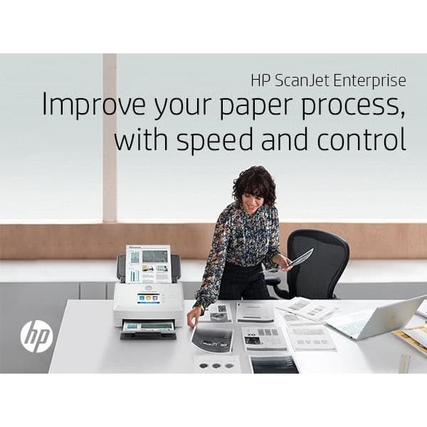 HP Scanjet Enterprise Flow N7000 Paginascanner 600 x 600 DPI A4 Wit (6FW10A)