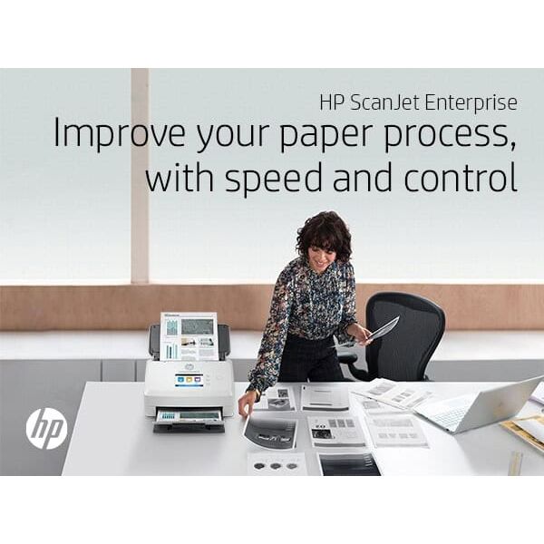 HP Scanjet Enterprise Flow N7000 Paginascanner 600 x 600 DPI A4 Wit (6FW10A)