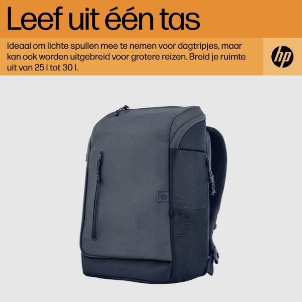 HP Travel 15,6 Iron Grey laptopbackpack, 25 liter (6H2D8AA)