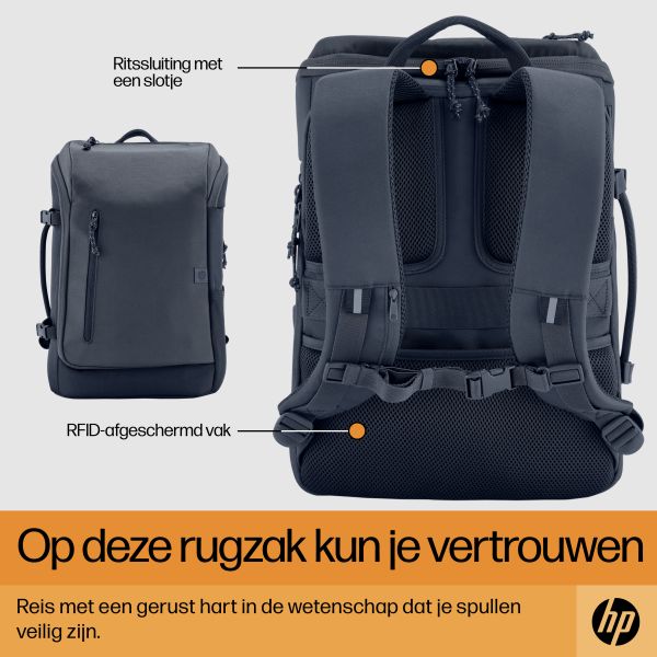 HP Travel 15,6 Iron Grey laptopbackpack, 25 liter (6H2D8AA)