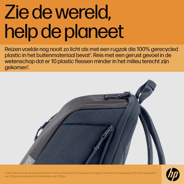 HP Travel 15,6 Laptop Backpack, 18 liter, Iron Grey (6H2D9AA)