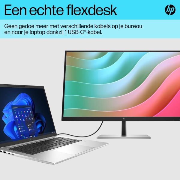 HP E-Series E27k G5 4K USB C-monitor (6N4C4AA#ABB)