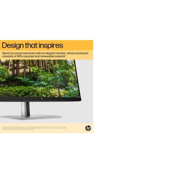 HP E24u G5 60,5 cm (23.8") 1920 x 1080 Pixels Full HD LCD Zwart, Zilver (6N4D0AA#ABB)