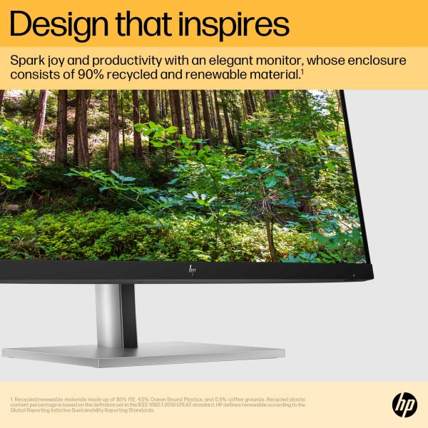 HP E24u G5 60,5 cm (23.8") 1920 x 1080 Pixels Full HD LCD Zwart, Zilver (6N4D0AA#ABB)