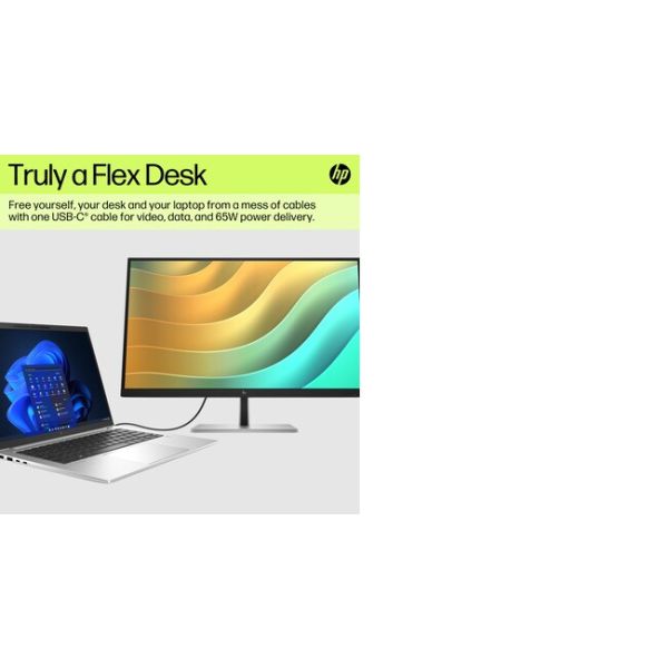 HP E27u G5 68,6 cm (27") 2560 x 1440 Pixels Quad HD LCD Zwart (6N4D3AA#ABB)