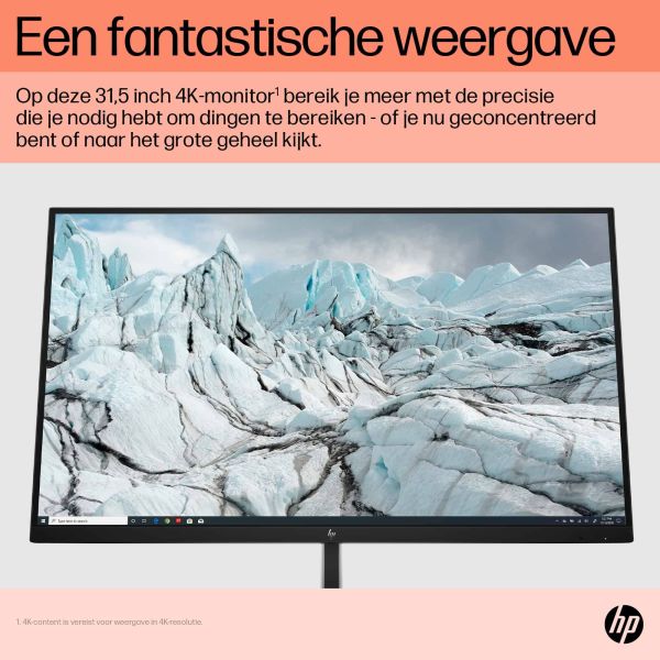 HP E32k G5 4K computer monitor 80 cm (31.5") 3840 x 2160 Pixels 4K Ultra HD Zwart (6N4D6AA#ABB)