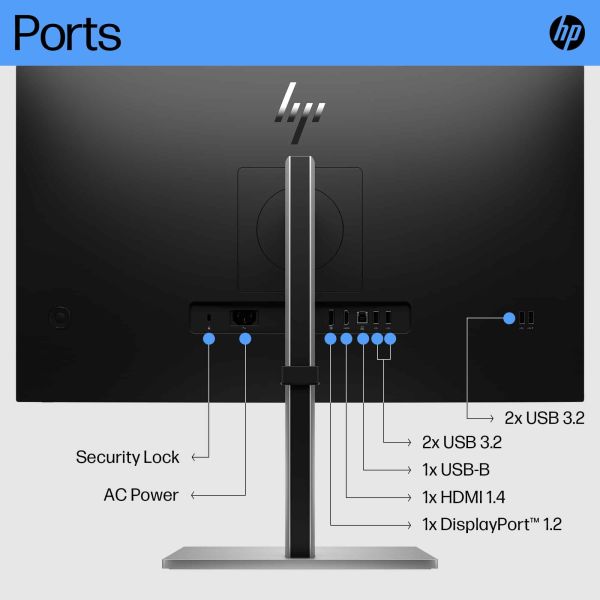 HP E27 G5 68,6 cm (27") 1920 x 1080 Pixels Full HD LED Zwart (6N4E2AA#ABB)