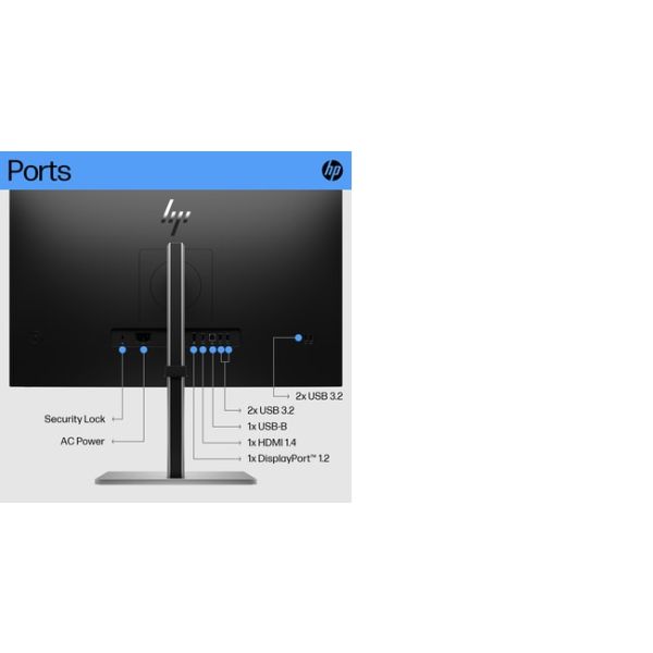 HP E27 G5 68,6 cm (27") 1920 x 1080 Pixels Full HD LED Zwart (6N4E2AA#ABB)