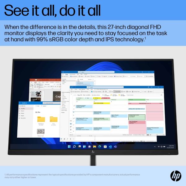 HP E27 G5 68,6 cm (27") 1920 x 1080 Pixels Full HD LED Zwart (6N4E2AA#ABB)
