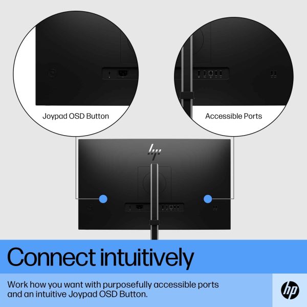 HP E27 G5 68,6 cm (27") 1920 x 1080 Pixels Full HD LED Zwart (6N4E2AA#ABB)